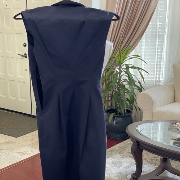 Navy Blue Formal Armani Dress - Picture 2 of 4